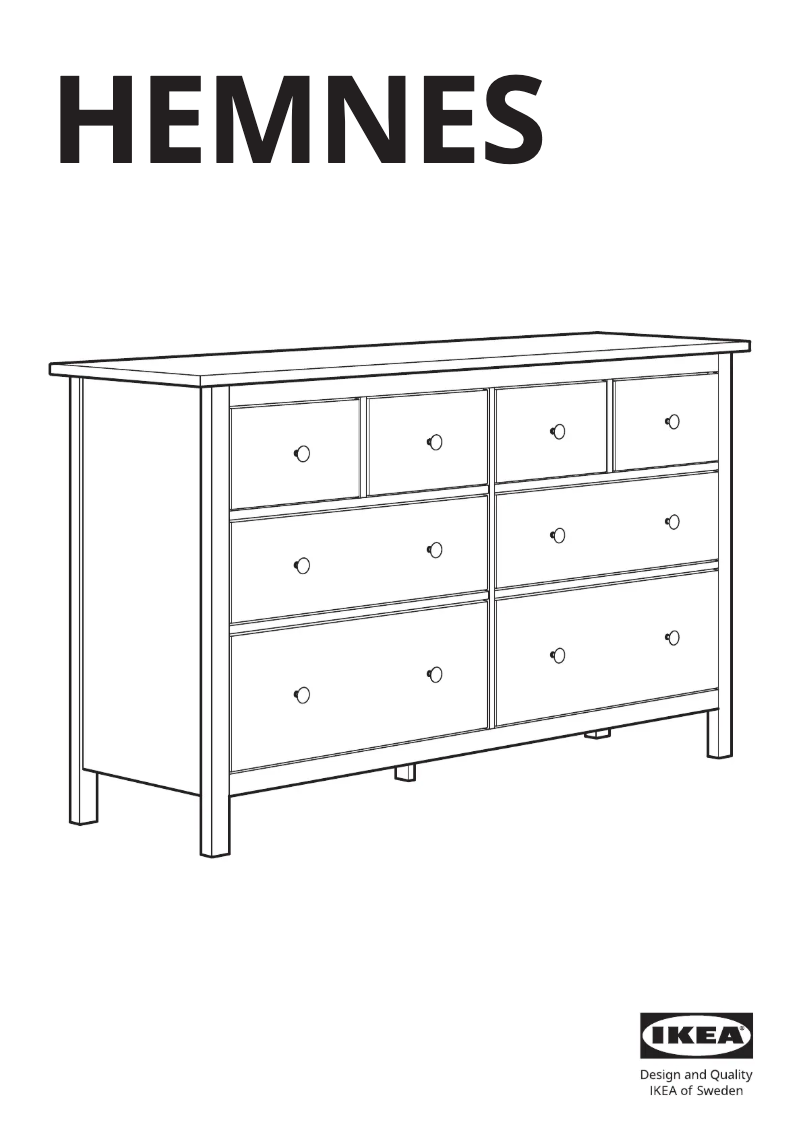 Page 1 de la notice Manuel utilisateur Ikea HEMNES 005.460.72