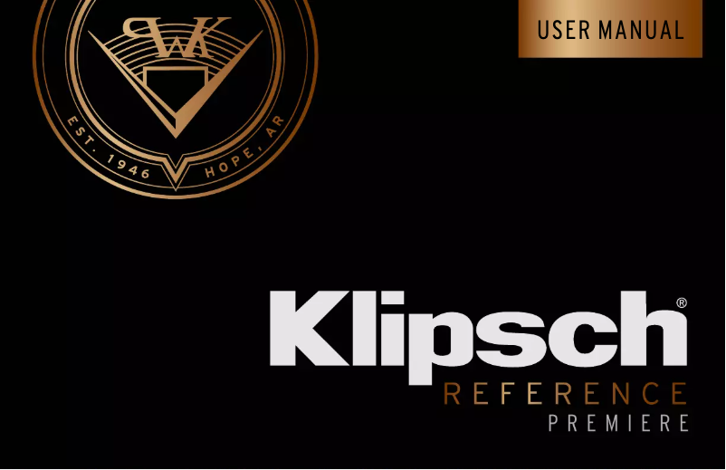 Page 1 de la notice Manuel utilisateur Klipsch Reference Premiere RP-160M
