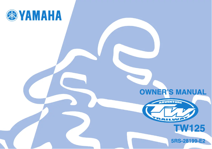 Page 1 de la notice Manuel utilisateur Yamaha TW125