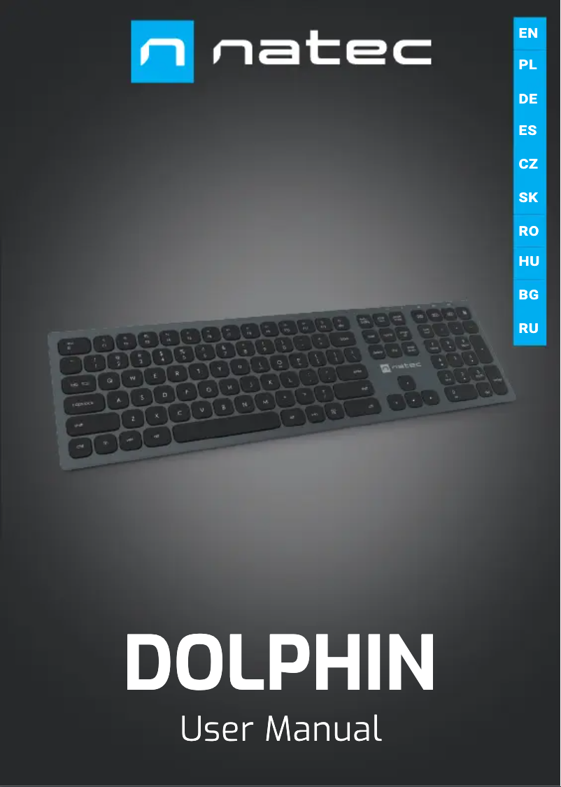 Page 1 of the manual User Manual Natec Dolphin