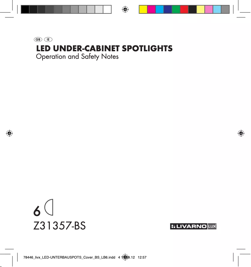 Page 1 de la notice Manuel utilisateur Livarno Lux IAN 78446