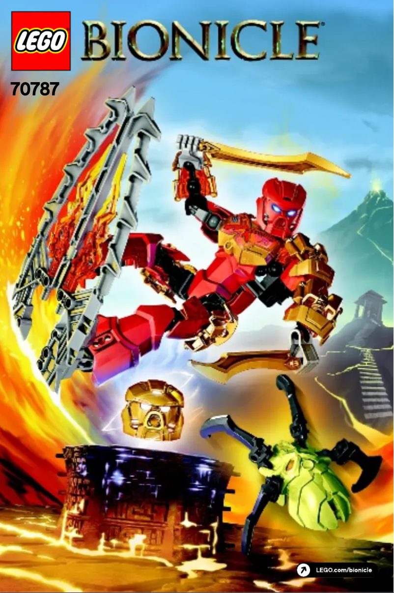 Página 1 del manual Manual de usuario Lego Bionicle 70787