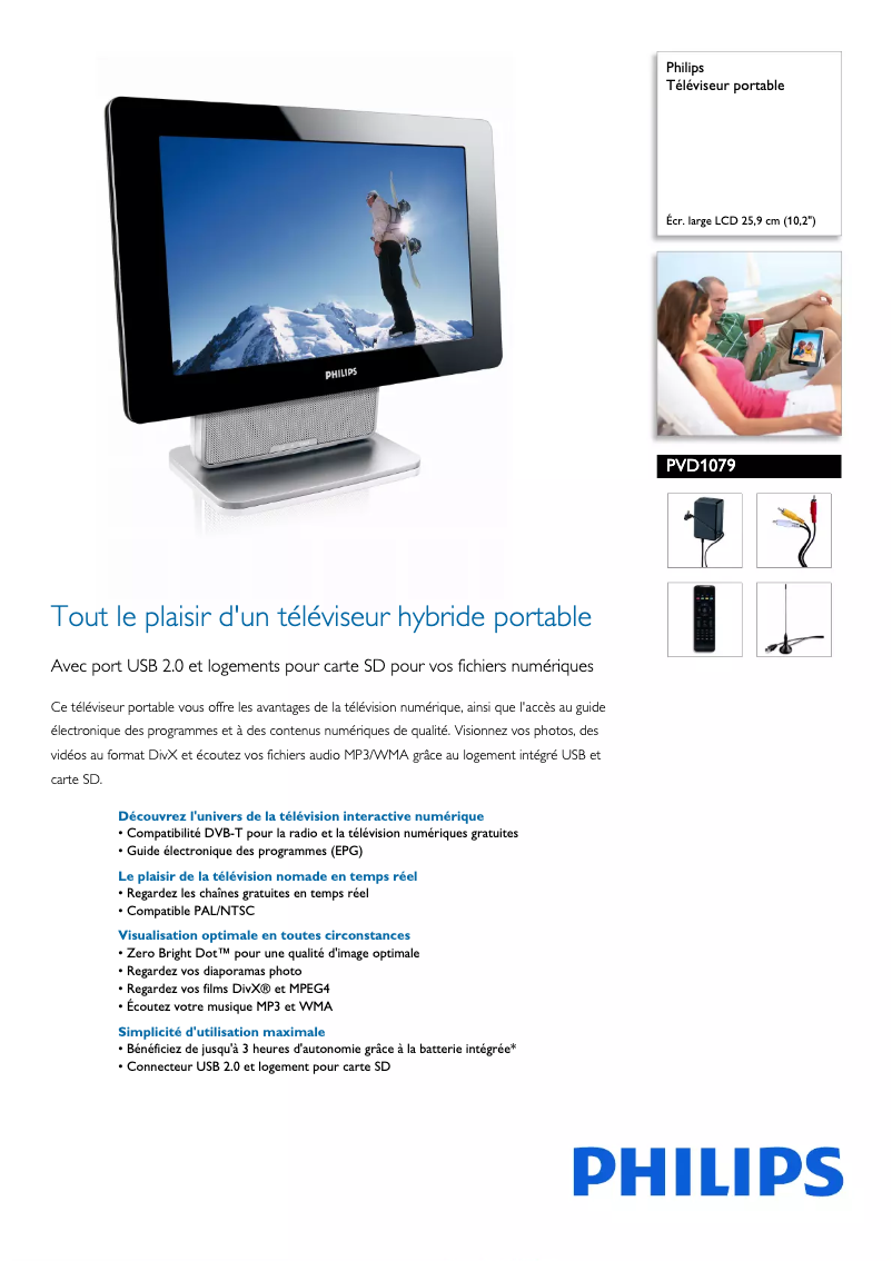 Image de la première page du manuel de l'appareil PVD1079