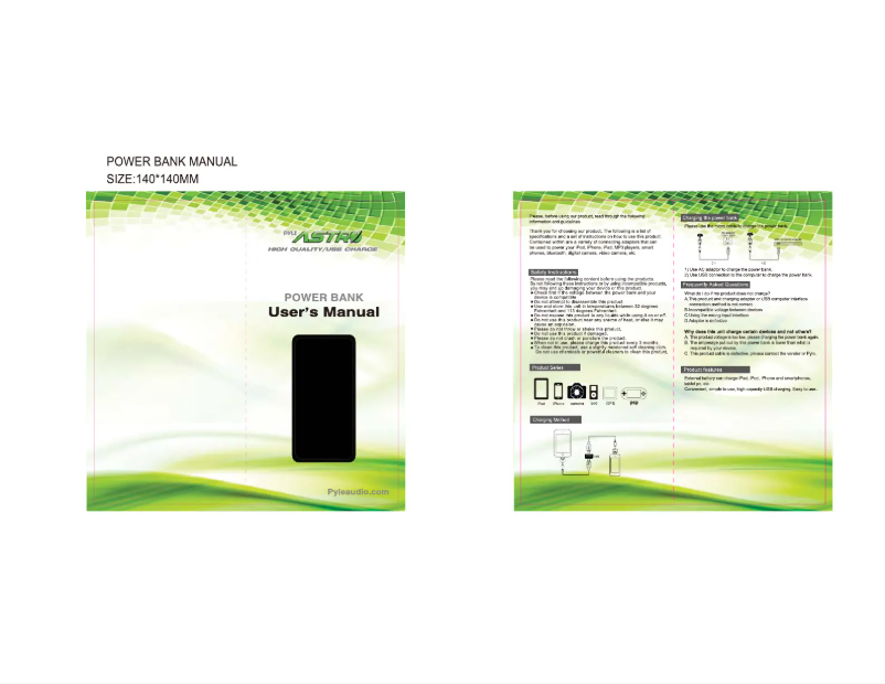 Page 1 de la notice Manuel utilisateur Pyle PBC5100PN