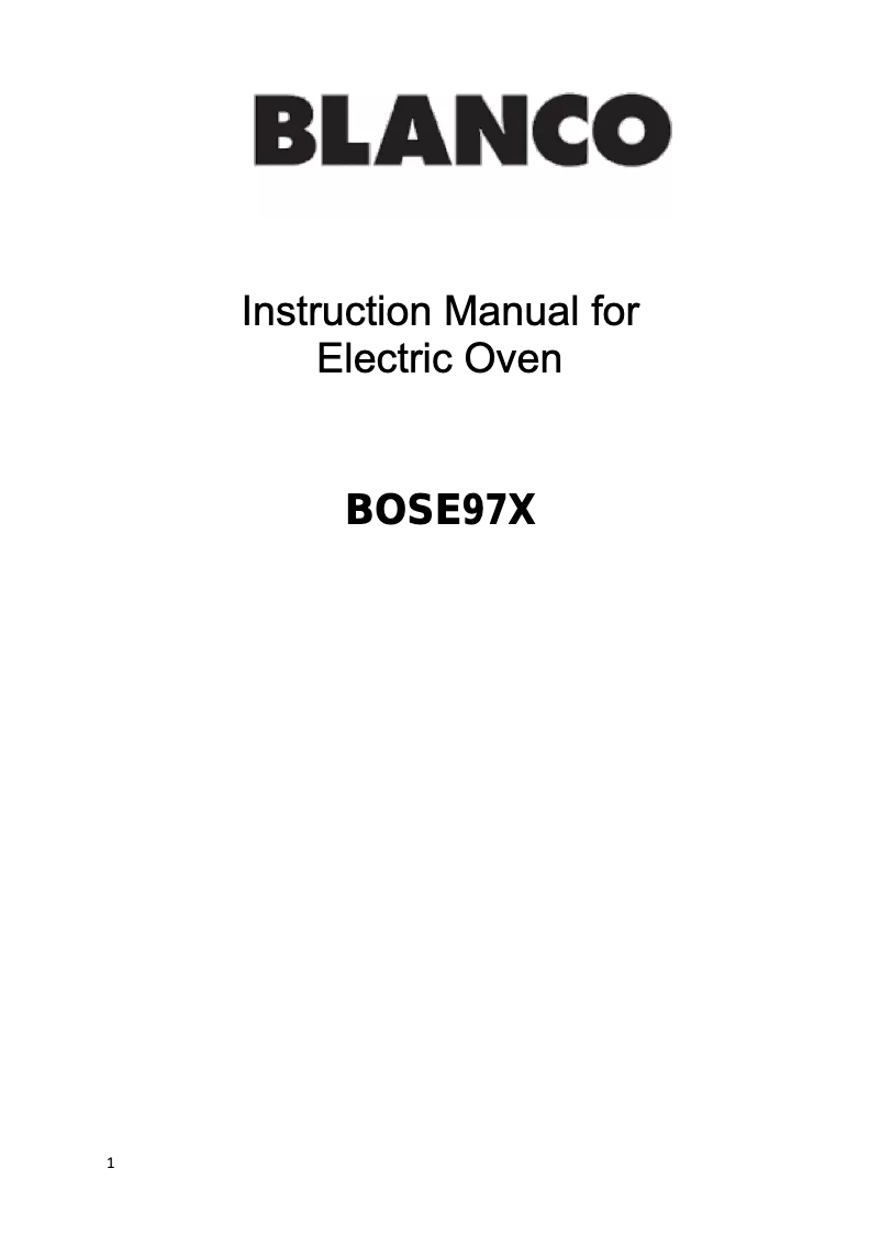 Page 1 de la notice Mode d'emploi BLANCO BOSE97X