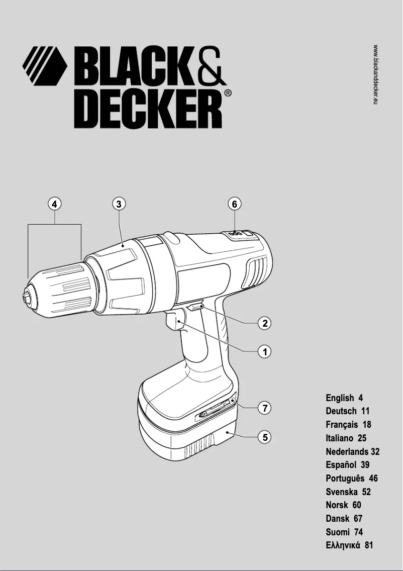 Página 1 del manual Manual de usuario Black & Decker PS14