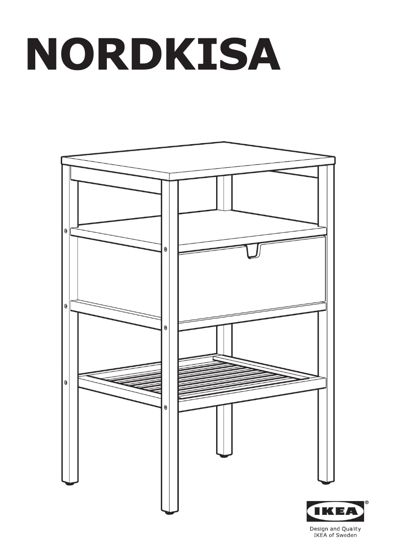 Page 1 de la notice Manuel utilisateur Ikea NORDKISA 604.476.77