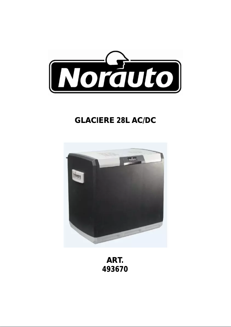 Page 1 de la notice Manuel utilisateur Norauto 28L