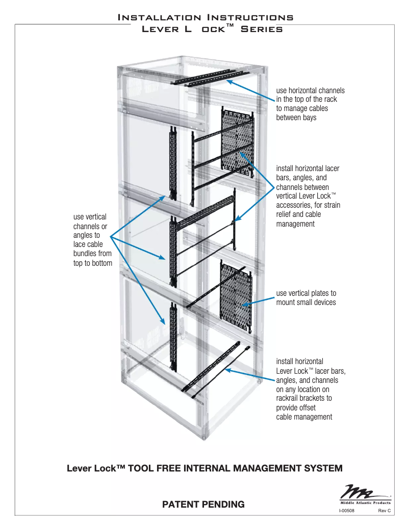 Page 1 de la notice Manuel utilisateur Middle Atlantic LL-HA21