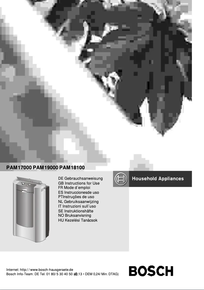 Página 1 del manual Manual de usuario Bosch PAM19000