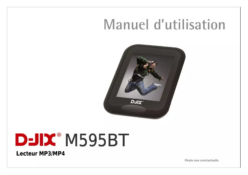Page 1 de la notice Manuel utilisateur D-Jix M595BT