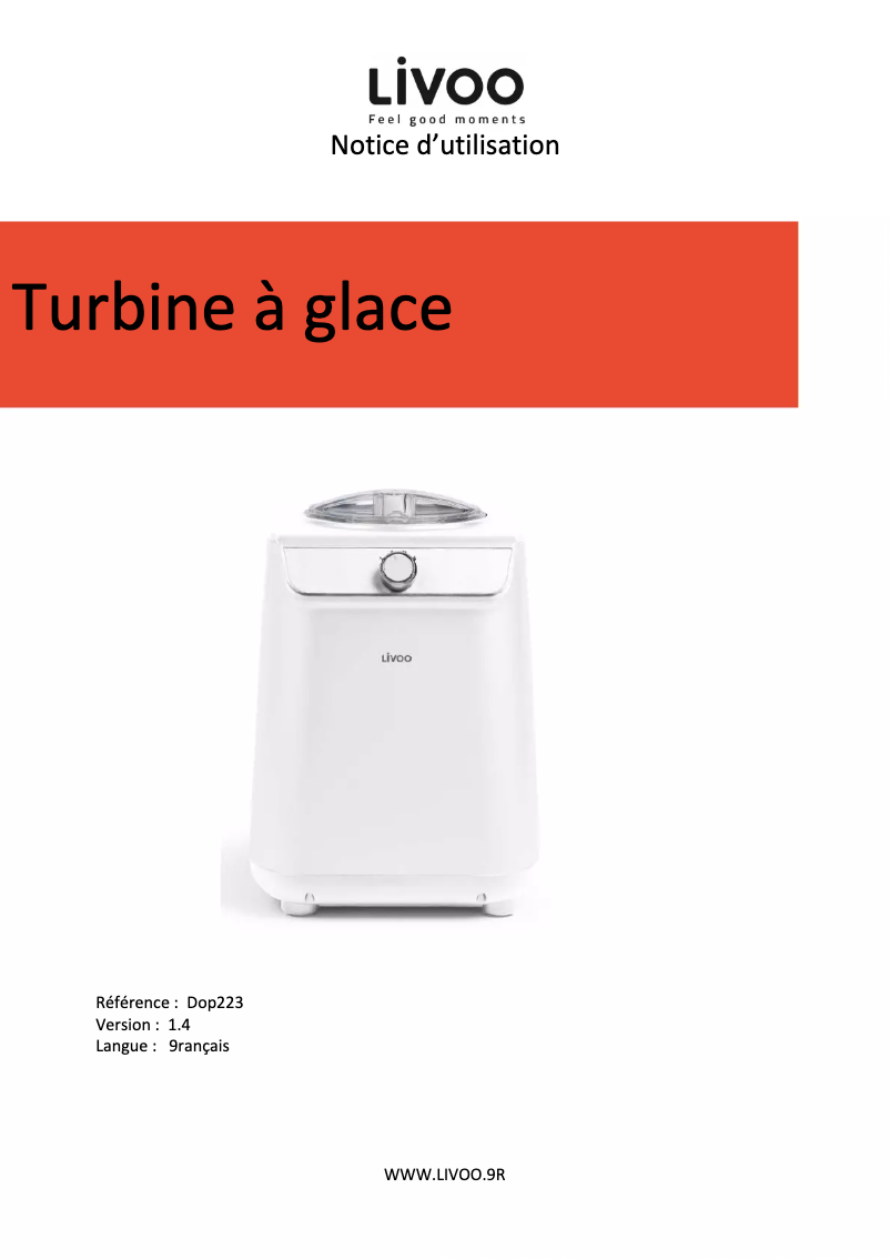 Página 1 del manual Manual de usuario Livoo DOP223
