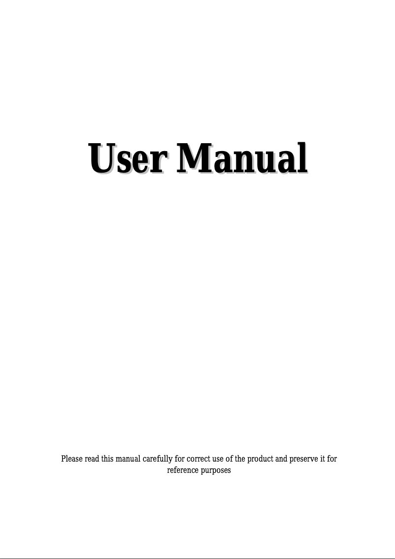 Page 1 of the manual User Manual LTS LTD2316SS-C