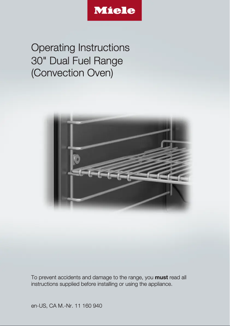 Página 1 del manual Manual de usuario Miele HR 1724 DF G/LP