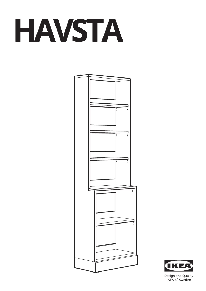 Page 1 de la notice Manuel utilisateur Ikea HAVSTA 404.151.92