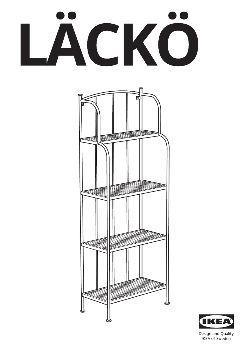 Page 1 de la notice Manuel utilisateur Ikea LÄCKÖ 201.518.37