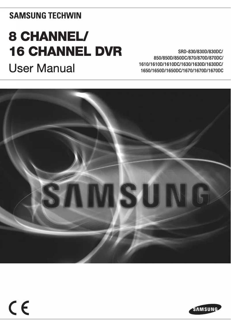 Page 1 de la notice Manuel utilisateur Hanwha SRD-830D