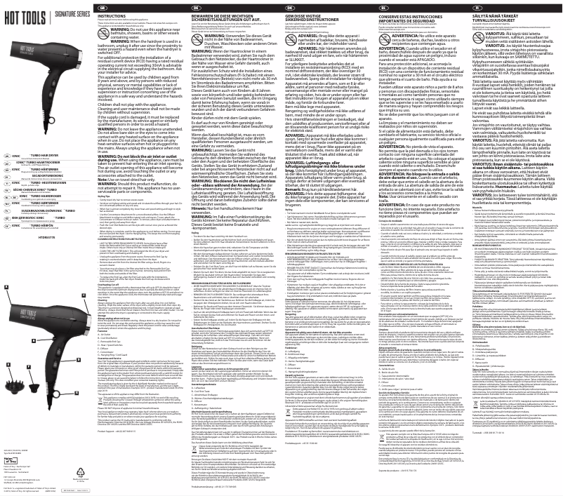 Page 1 de la notice Manuel utilisateur Hot Tools HTDR5577E