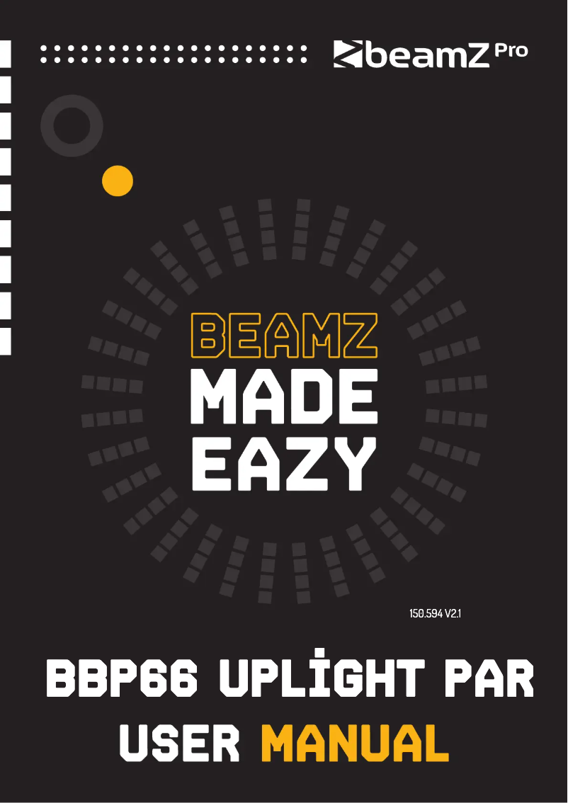 Page 1 de la notice Manuel utilisateur BeamZ BBP66