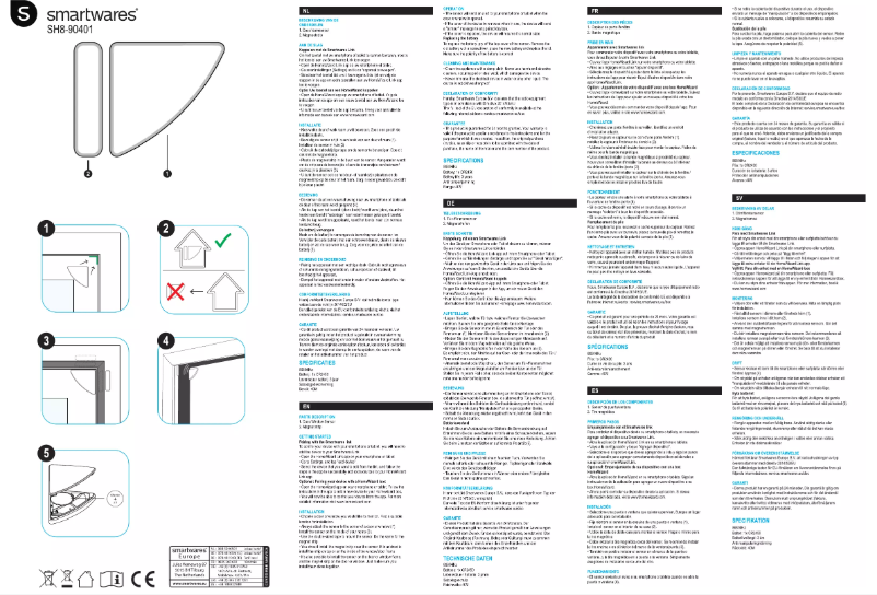 Page 1 de la notice Mode d'emploi Smartwares SH8-90401