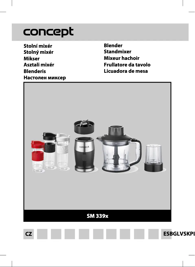 Page 1 de la notice Manuel utilisateur Concept SM3391