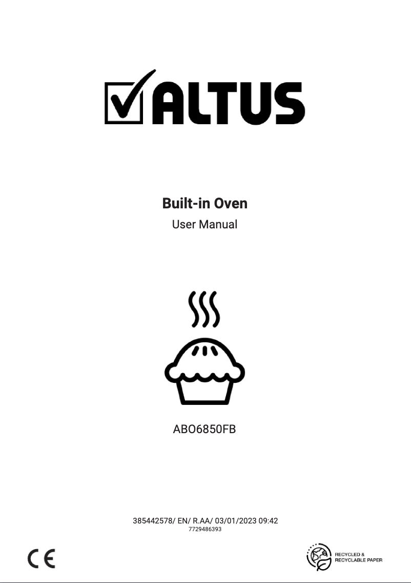 Página 1 del manual Manual de usuario Altus ABO6850FB