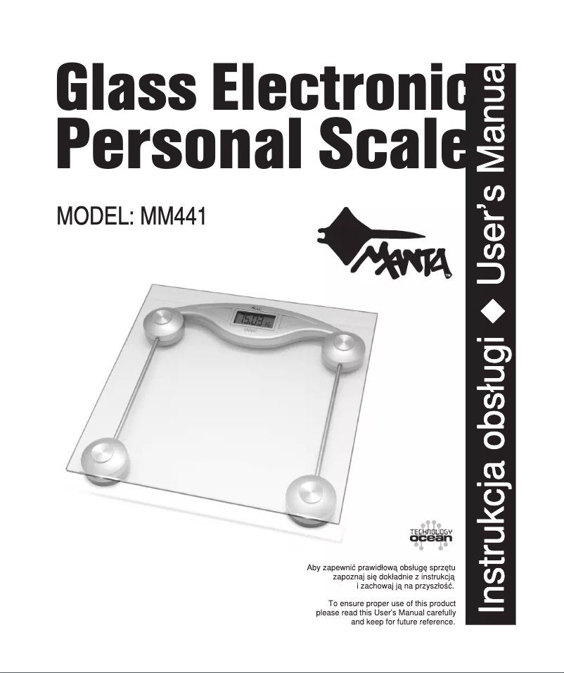 Page 1 de la notice Manuel utilisateur Manta MM441