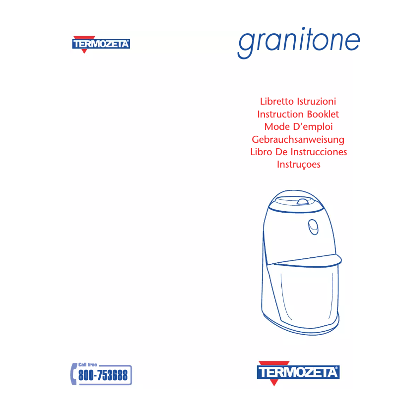Page 1 de la notice Manuel utilisateur Termozeta Granitone