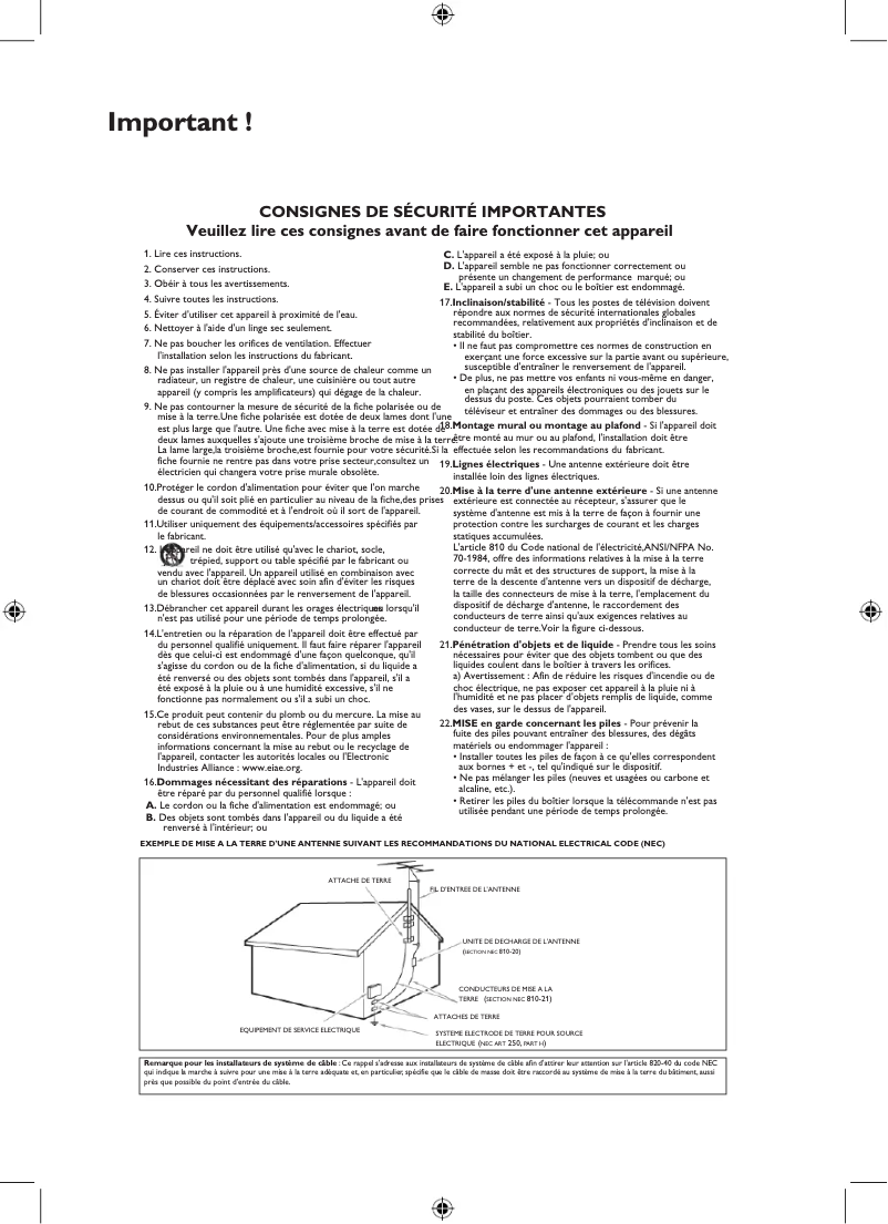 Page n°1 - Manuel utilisateur Philips 26PFL5322