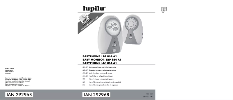 Página 1 del manual Manual de usuario Lupilu LBP 864 A1