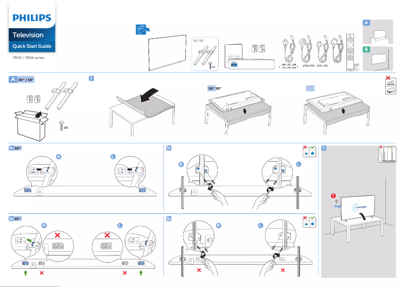 Image de la première page du manuel de l'appareil 55PUD7906