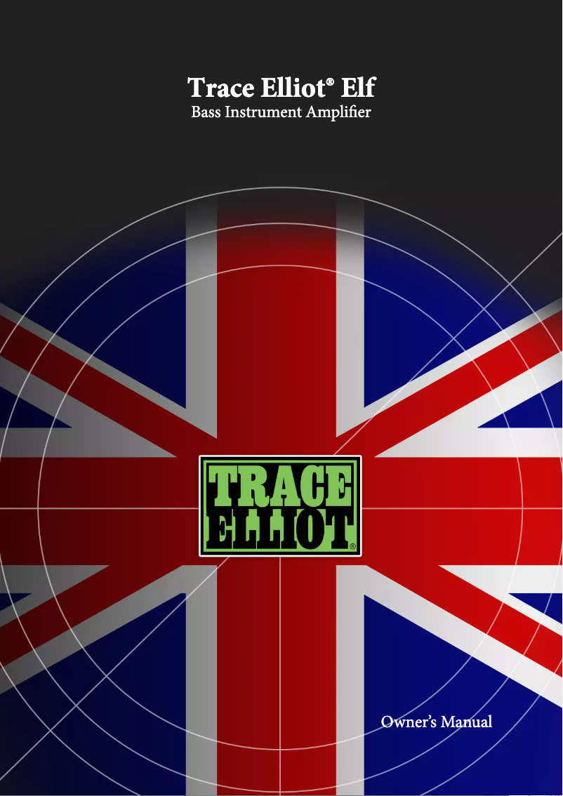 Page 1 of the manual User Manual Trace Elliot ELF