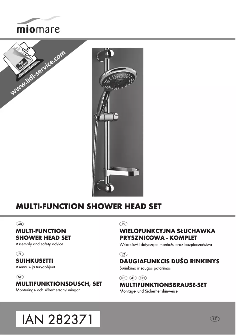 Page 1 de la notice Manuel utilisateur Miomare IAN 282371