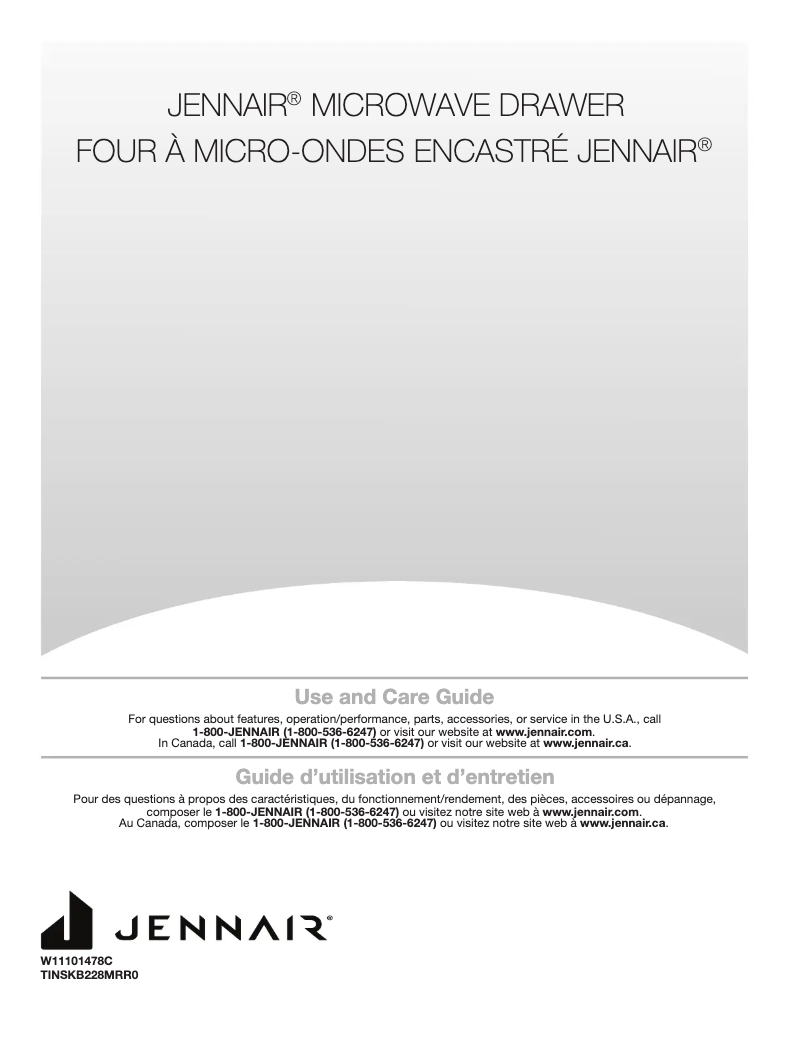 Page 1 de la notice Manuel utilisateur JennAir JMDFS24HM