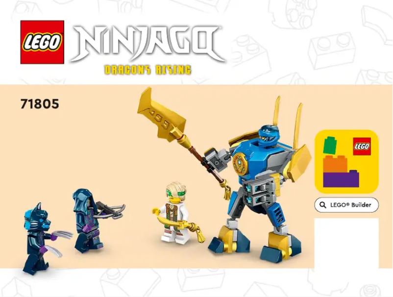 Page 1 de la notice Manuel utilisateur Lego Ninjago 71805