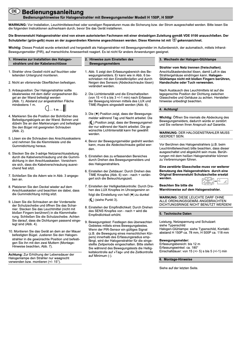 Página 1 del manual Manual de usuario Brennenstuhl 1172390