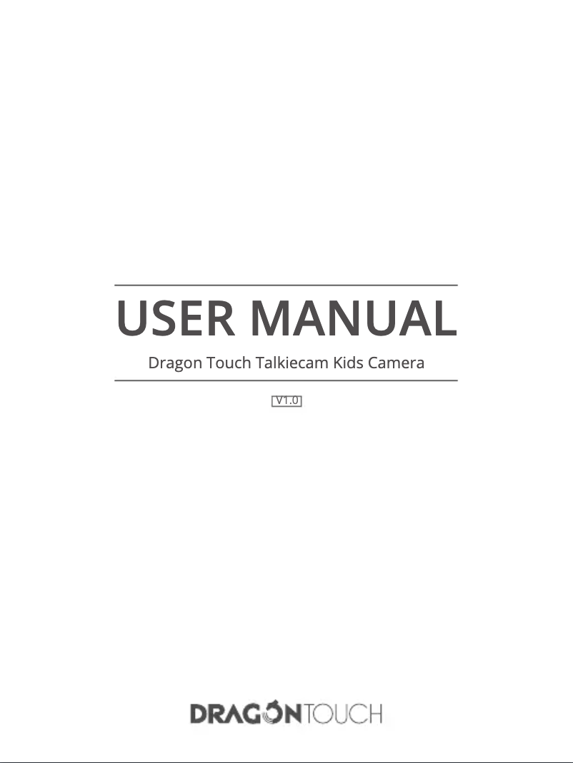 Page 1 de la notice Manuel utilisateur Dragon Touch Talkiecam