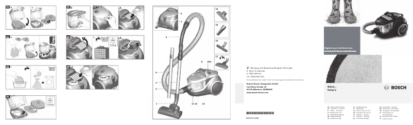 Page 1 de la notice Manuel utilisateur Bosch BGS2230