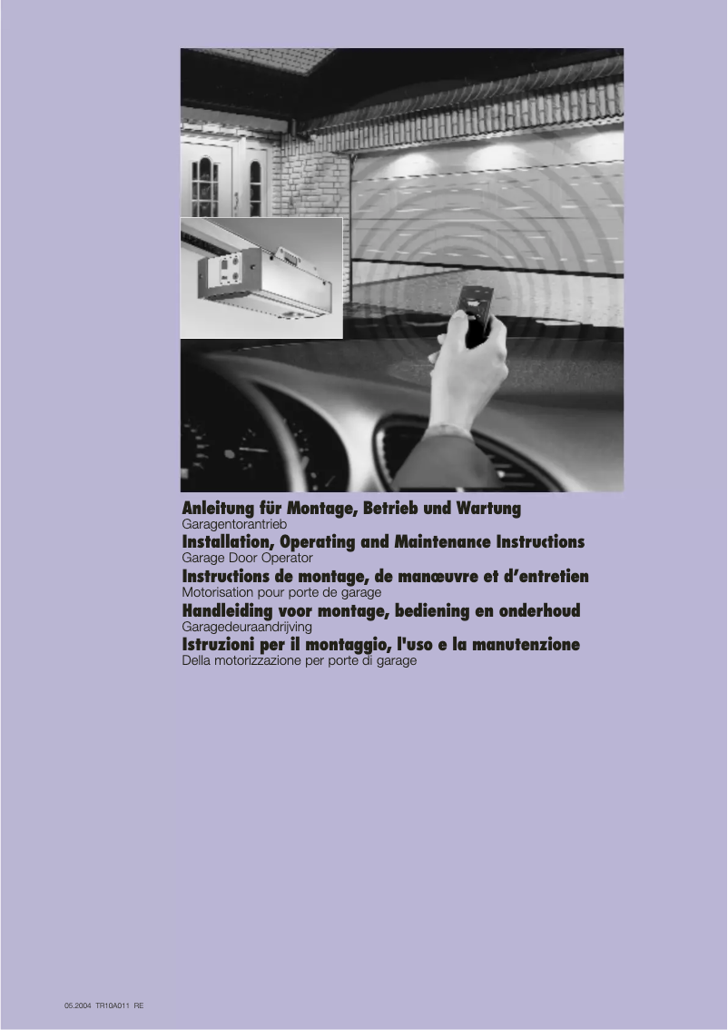 Page 1 de la notice Manuel utilisateur Hormann Supramatic E 9