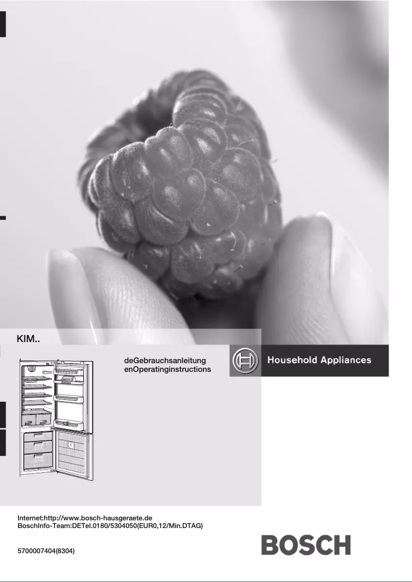 Page 1 de la notice Manuel utilisateur Bosch KIM27475