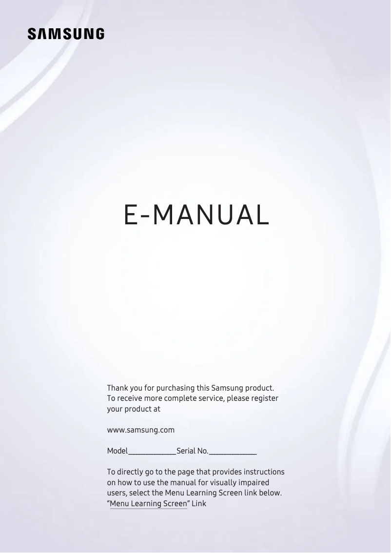 Página 1 del manual Manual de usuario Samsung UE43NU7140U