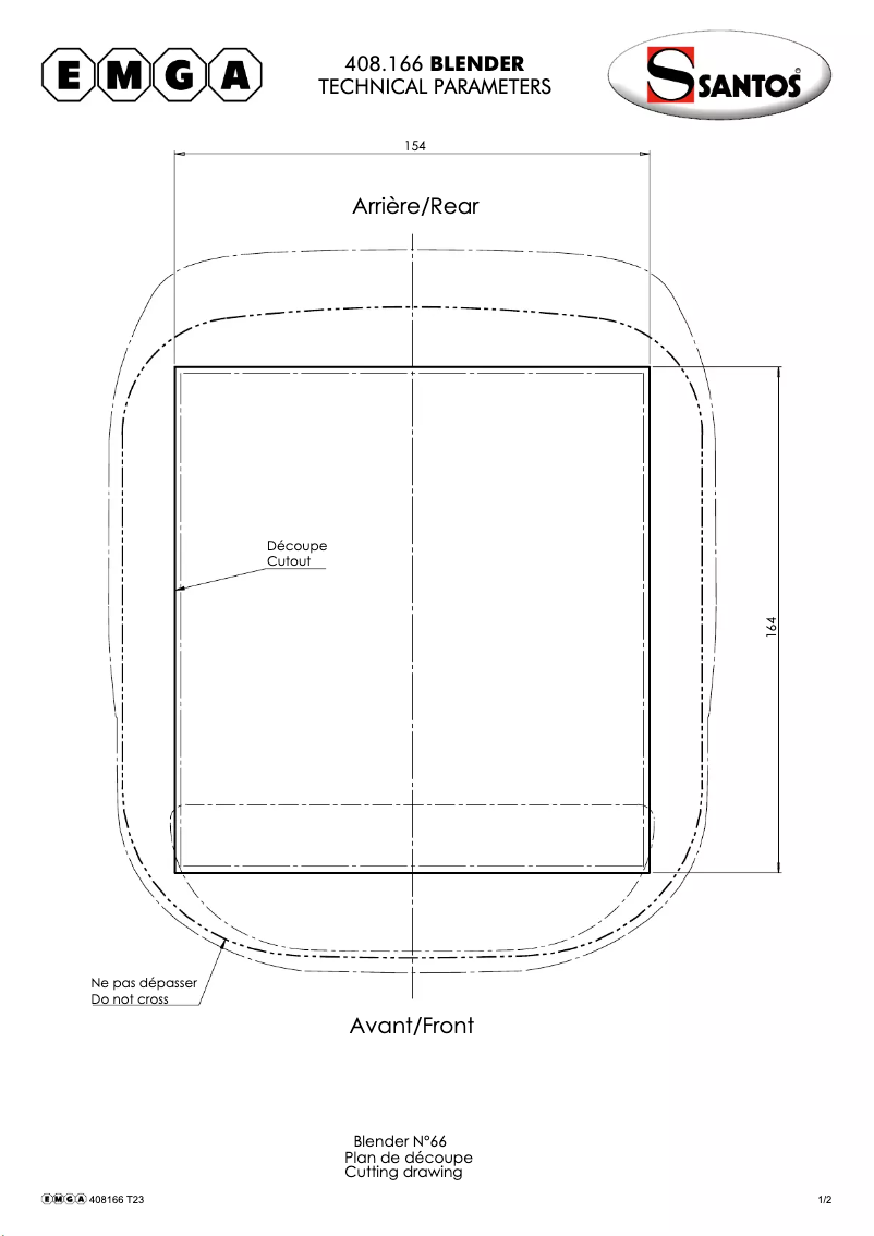 Page 1 de la notice Manuel utilisateur Santos 408166