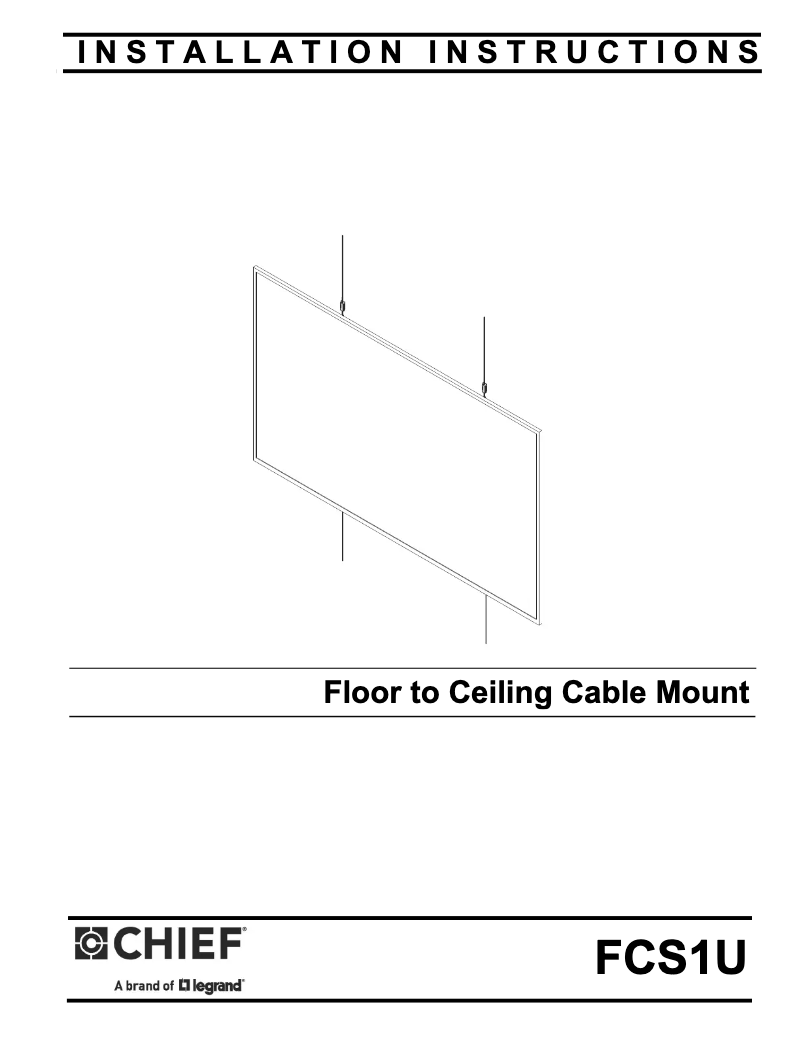 Página 1 del manual Manual de usuario Chief FCS1U