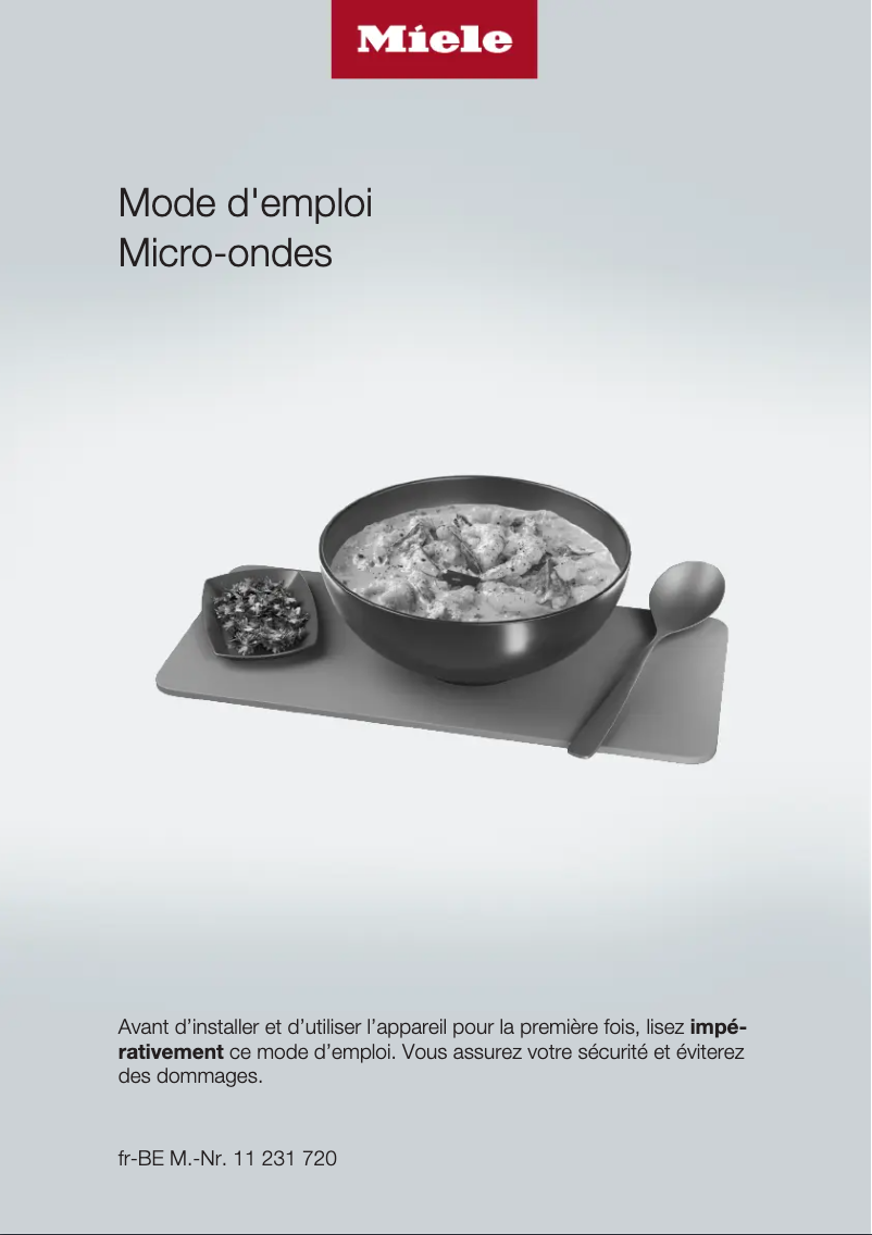 Page 1 de la notice Manuel utilisateur Miele M 2234 OBSW