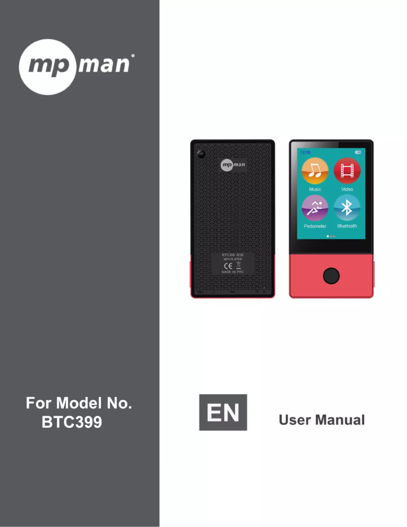 Page 1 of the manual User Manual Mpman BTC399