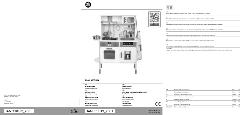 Page 1 de la notice Manuel utilisateur Playtive IAN 338119