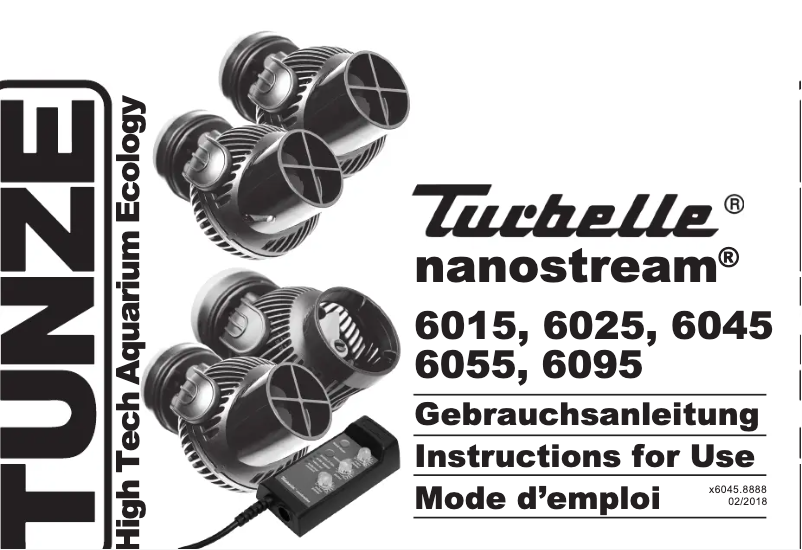 Page 1 de la notice Manuel utilisateur Tunze Nanostream 6055