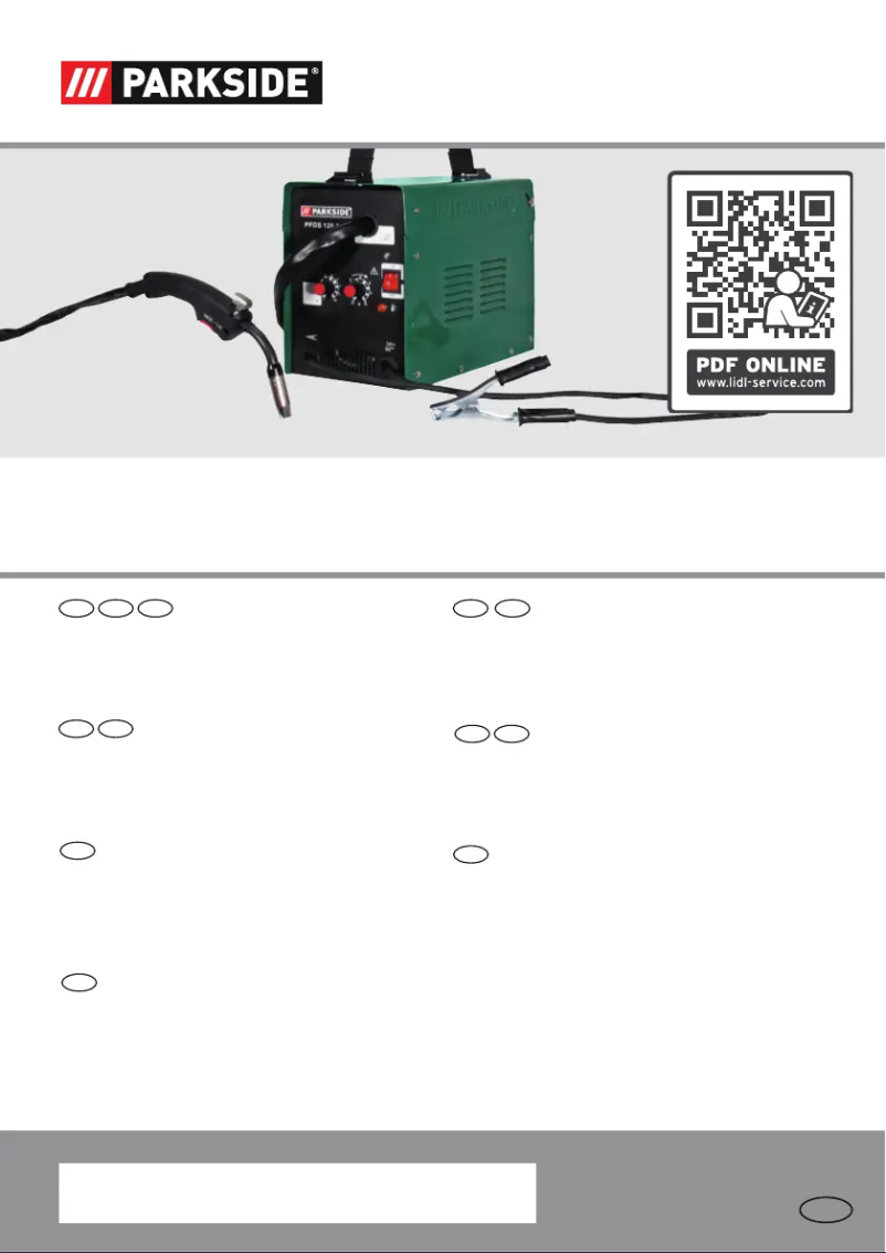 Page 1 de la notice Manuel utilisateur Parkside PFDS 120 A2