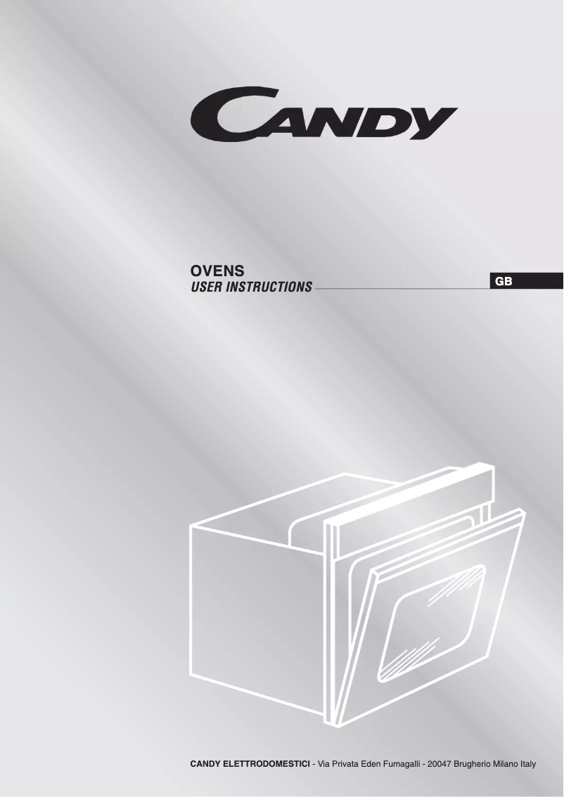 Page 1 of the manual User Manual Candy FPP 403/1 X