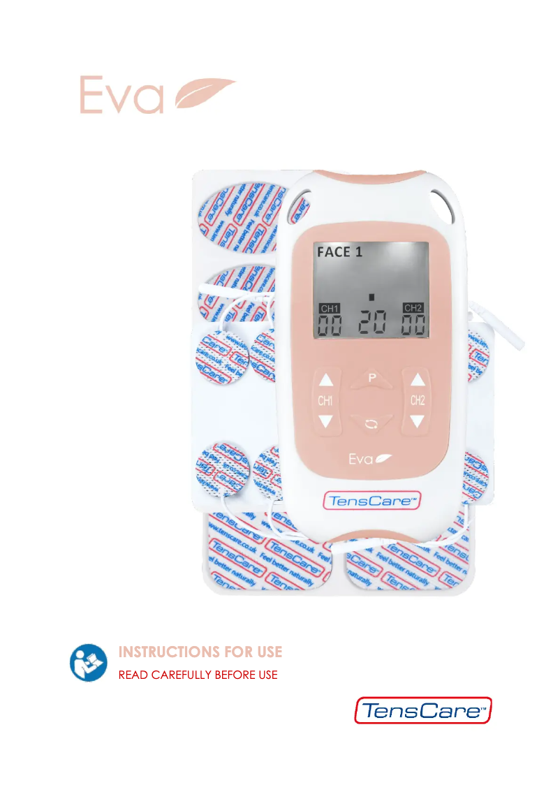 Page 1 de la notice Manuel utilisateur TensCare Eva